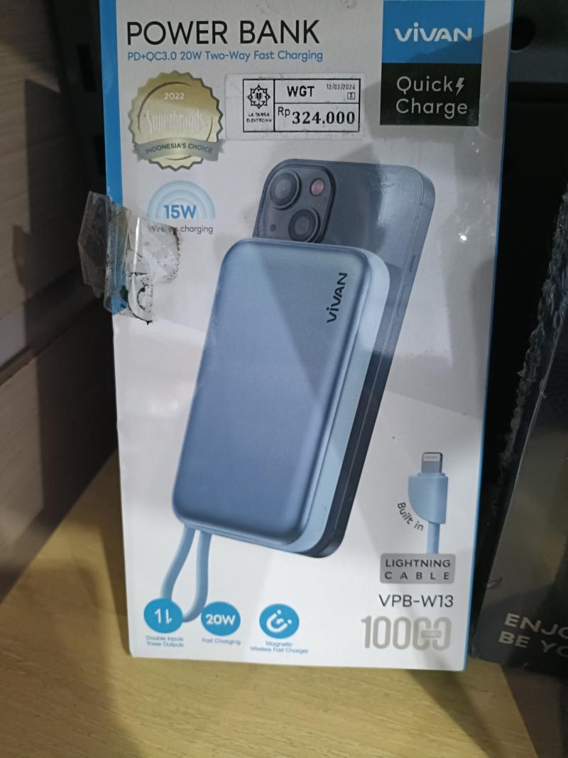 VIVAN POWER BANK VPB-W13 - BLUE